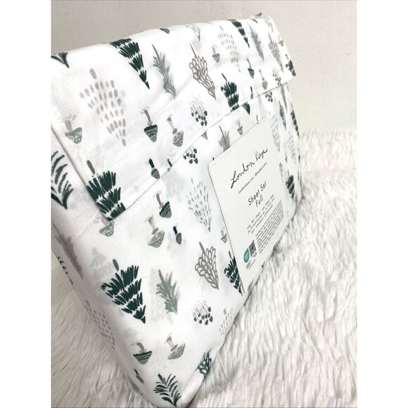 London Kaye Full Bed Sheet Set Christmas Tree Print Winter 4 Pieces OEKO TEX - Picture 6 of 9